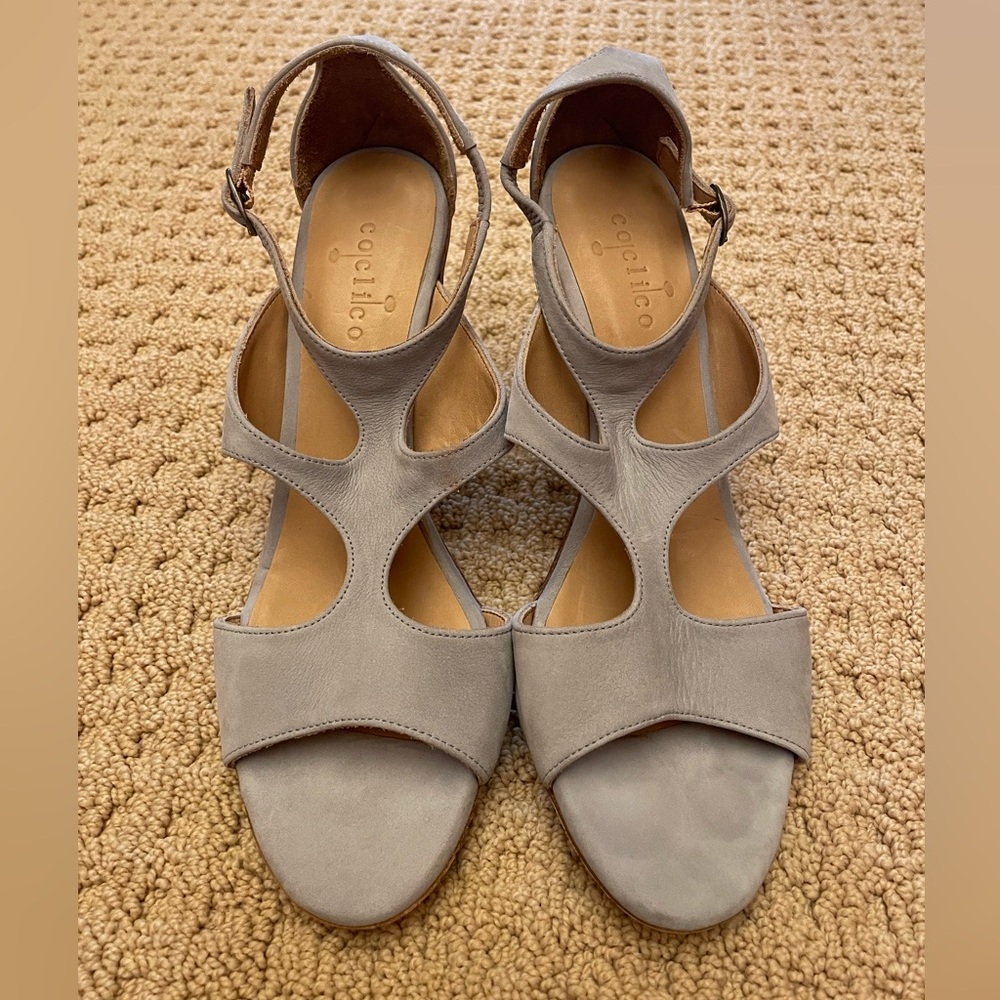 Coclico Heels Wedge Grey 38.5